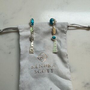 Kendra Scott  Gold and Turquoise Earrings